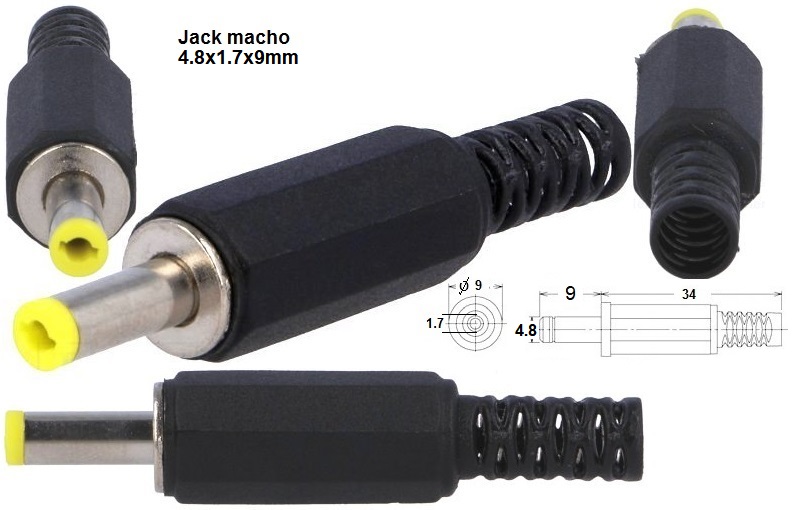 Jack alim.hembra-4.8-1.7-9mm